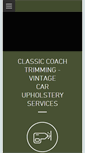 Mobile Screenshot of classiccoachtrimming.co.uk